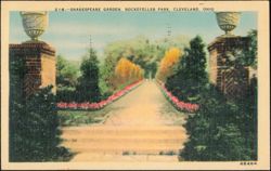 Shakespeare Garden, Rockefeller Park Postcard