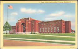 New 106th Field Artillery Armory Postcard