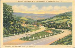 Nearing Petersburg, New York, Beginning of Taconic Trail Postcard
