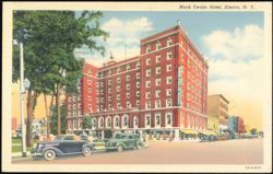 Mark Twain Hotel, Elmira, New York Postcard