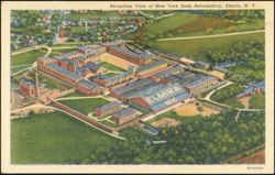 Aeroplane View of New York State Reformatory, Elmira Postcard