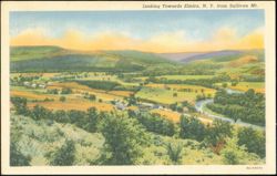 Looking Towards Elmira, N. Y. from Sullivan Mt. Postcard