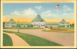 South Park Conservatory, Buffalo, New York Postcard