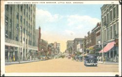 Main Street Looking South from Markham Postcard