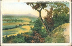 Scene from Highway No. 7 near Harrison, Arkansas Postcard