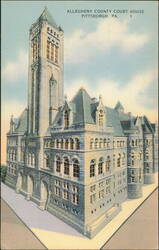 Allegheny County Court House, Pittsburgh, Pennsylvania Postcard