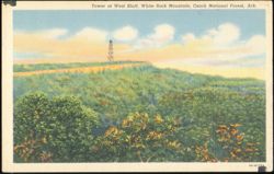 Tower at West Bluff, White Rock Mountain, Ozark National Forest Postcard