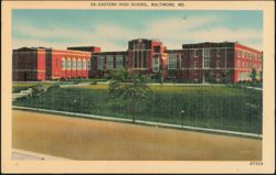 Eastern High School, Baltimore, Maryland Postcard