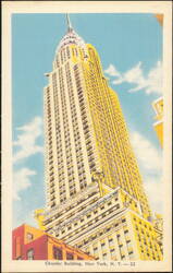 Chrysler Building, New York City Postcard
