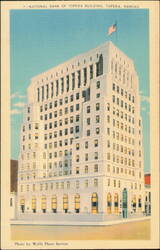 National Bank of Topeka Building Postcard