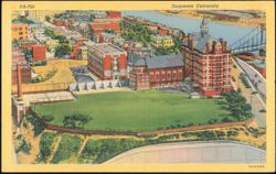 Duquesne University Campus View Postcard