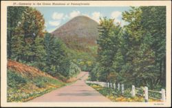 Gateway to the Green Mansions of Pennsylvania, Route 14 Postcard