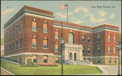 City Hall Building, Easton, Pennsylvania Postcard