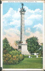 Kentucky State Monument, Frankfort Postcard