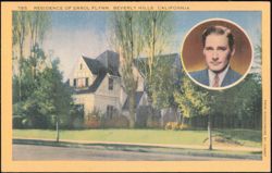 Residence of Errol Flynn, Beverly Hills Postcard