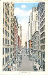Petticoat Lane, 11th Street Looking East from Main St. Postcard