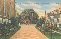 Grotto of Most Precious Blood Church Postcard