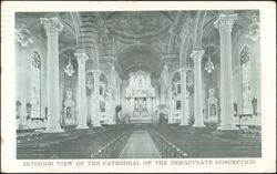 Interior View of the Cathedral of the Immaculate Conception Postcard