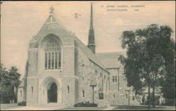 St. Johns Church, Attleboro, Massachusetts Postcard