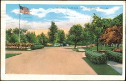 Beautiful Harrison Park, Hammond, Indiana Postcard