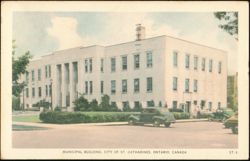 Municipal Building, St. Catharines, Ontario Postcard