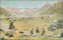 The Roundup by L. H. Dude Larsen Postcard