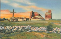 Pecos Mission Ruins on the Santa Fe Trail Postcard