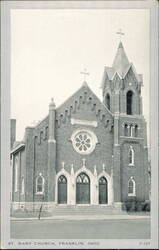 St. Mary Church, Franklin, Ohio Postcard