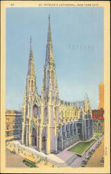 St. Patrick's Cathedral, New York City Postcard