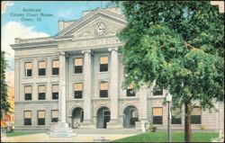 Richland County Court House, Olney, Illinois Postcard