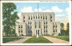 Gregg County Court House, Longview, Texas Postcard
