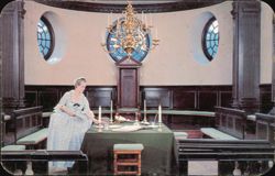 Chamber of the House of Burgesses, Williamsburg, Virginia Postcard