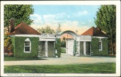 Texas Gate, Mount Vernon Mansion Postcard