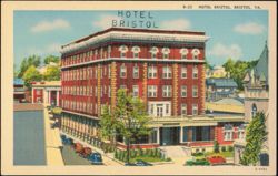 Hotel Bristol, Bristol, Virginia Postcard
