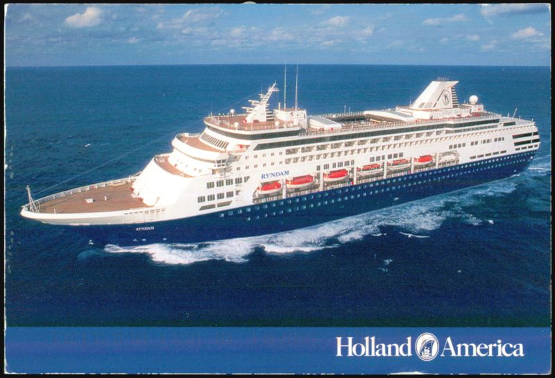 Holland America ms Ryndam Cruise Ship at Sea Cruise Ships