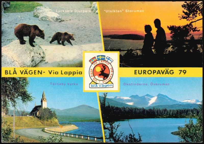 Blå Vägen Via Lappia Europaväg 79 Multi-View Sweden
