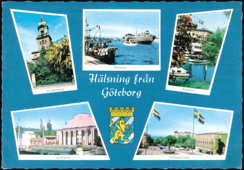 Hälsning från Göteborg Multi-View Landmark Collage Sweden