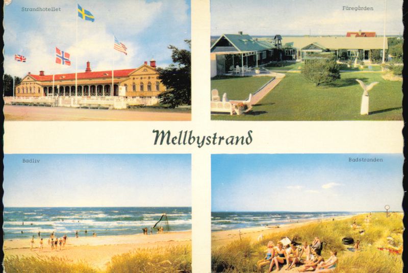 Mellbystrand Resort Scenes: Strandhotellet and Färegården Sweden