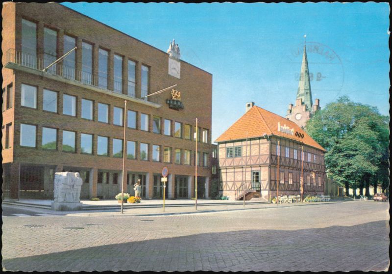 Town Hall and Tre Hjärtan, Halmstad, Sweden