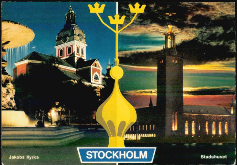Jakobs Kyrka and Stadshuset, Stockholm Sweden