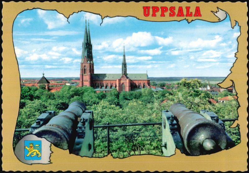 Uppsala Cathedral View with Cannons Sweden Giovanni Trimboli