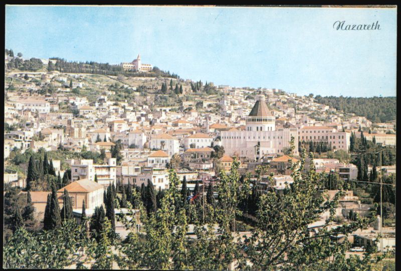 General View with the New Church of the Annunciation Nazareth Israel