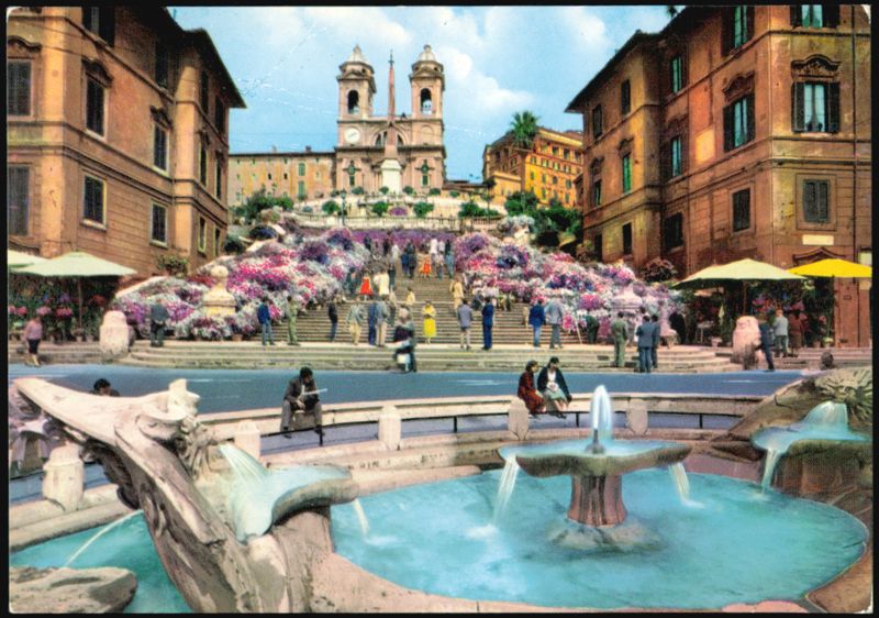 Piazza di Spagna and Trinità dei Monti, Rome Italy