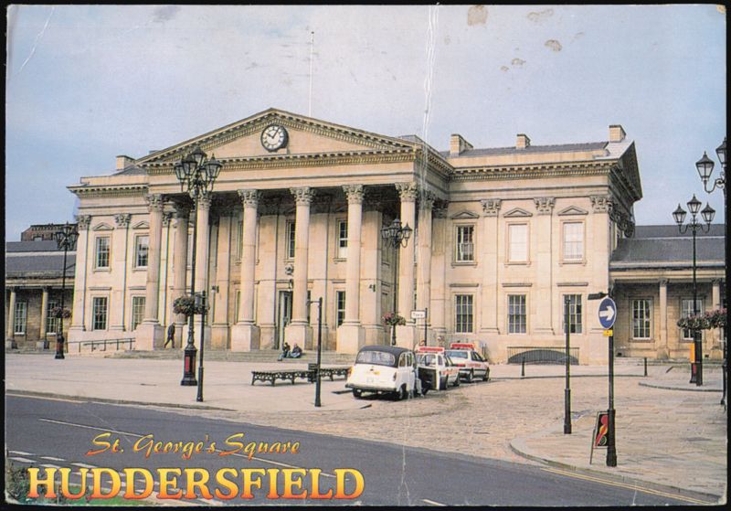 St. George's Square and Train Station, Huddersfield United Kingdom