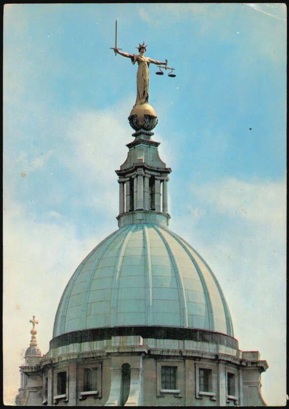 The Old Bailey Statue of Justice, London, England United Kingdom