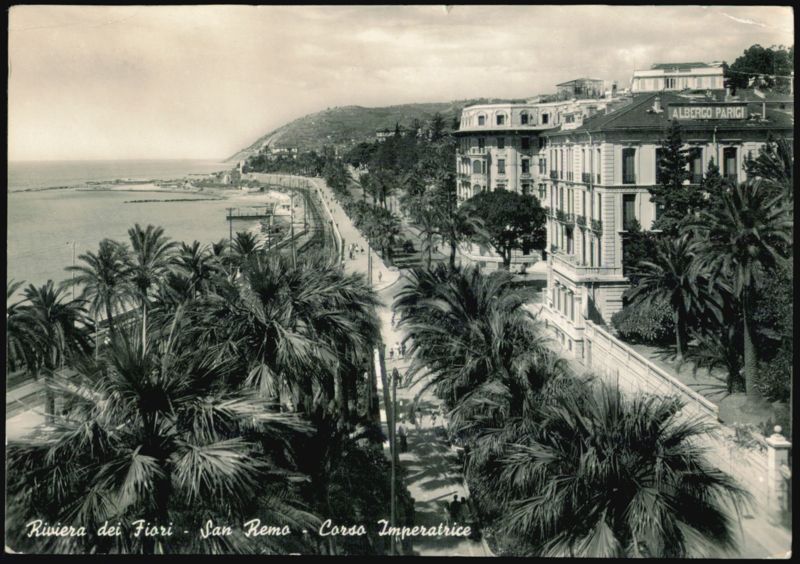 Albergo Parigi, Corso Imperatrice, Riviera dei Fiori San Remo Italy