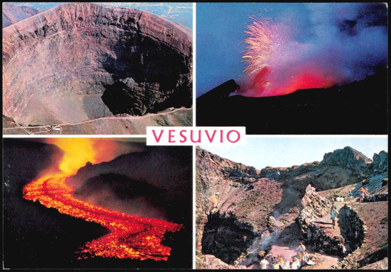 Mount Vesuvius Volcanic Crater and Eruption Views Napoli Italy