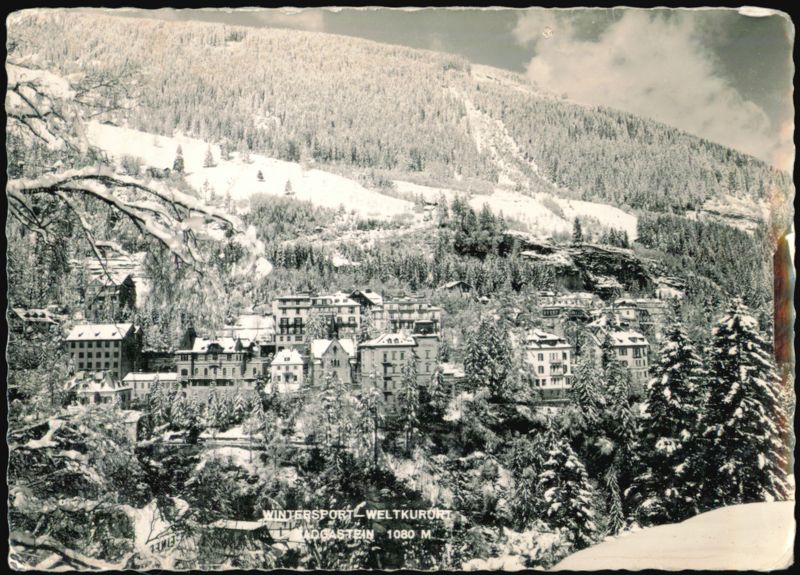 Wintersport-Weltkurort Badgastein, Austria Winter Scene