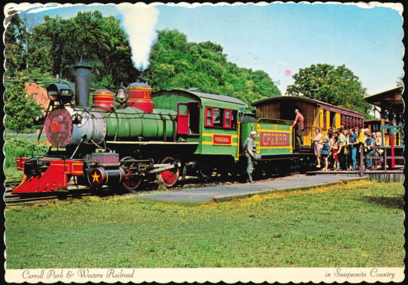 Carroll Park & Western Railroad Durango Steam Locomotive Berwick Pennsylvania