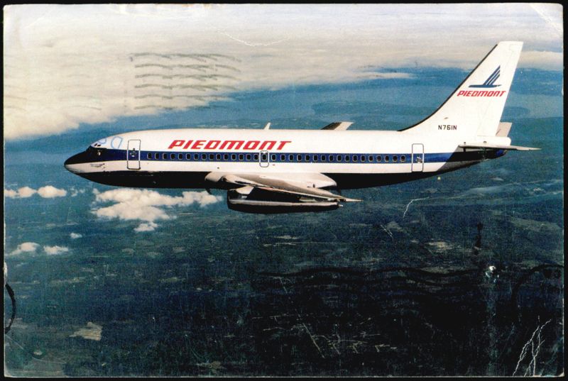 Piedmont Airlines Boeing 737-200 In Flight Aircraft